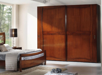 Luxus Set Schlafzimmer Bett Nachttisch Kleiderschrank Kommode Spiegel Neu 6tlg